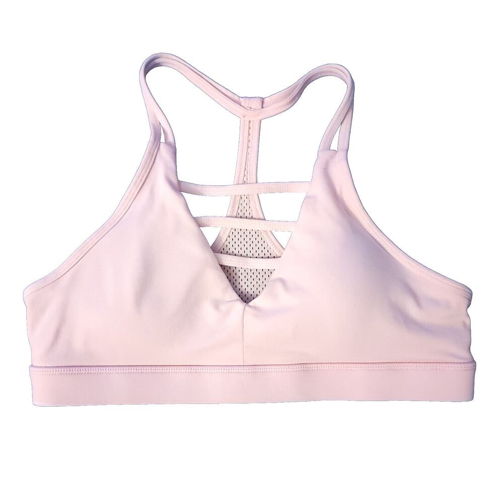 Zyia Active Light Pink Strappy Sports Bra Womens Size XL  Padded